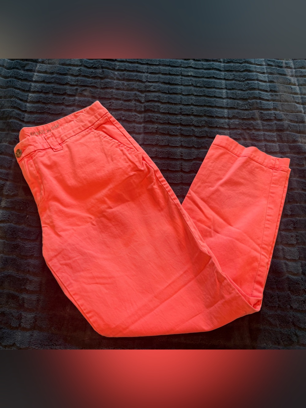 GAP Straight Leg Pants Coral Pink